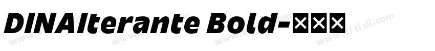 DINAIterante Bold字体转换 DINAIterante Bold字体转换